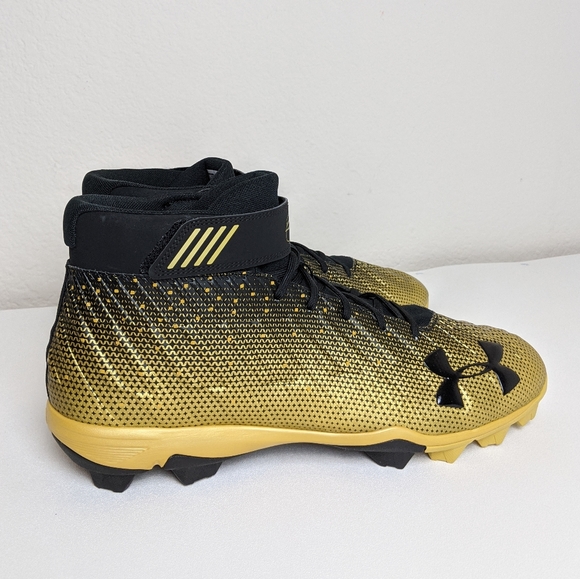 Under Armour Harper gold baseball cleats 2 RM 15 - Picture 5 of 11